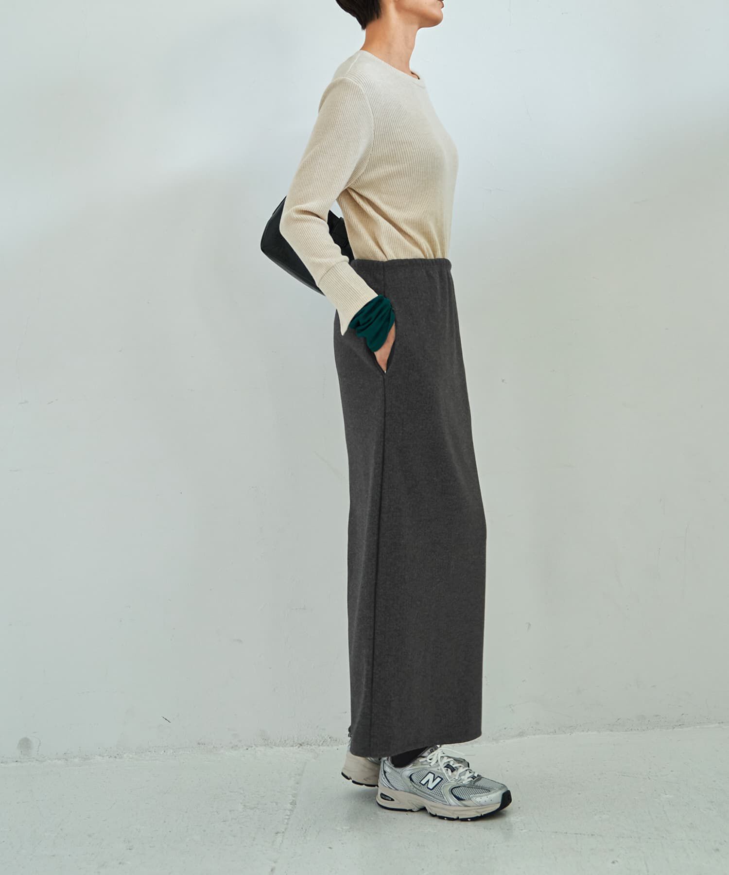 STYLE DELI「ウールタッチ伸縮ストレートスカート」|スカート|