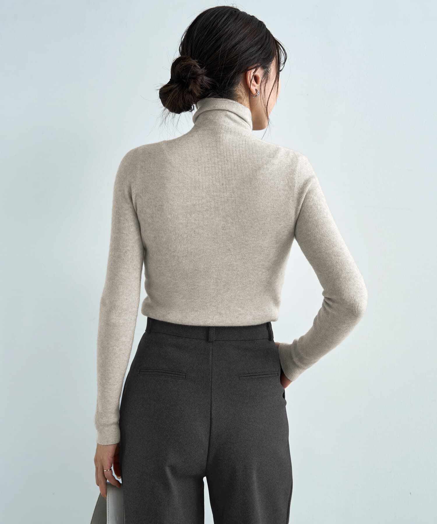 STYLE DELI「もっちりタートルリブニットトップス」|ニット・セーター|