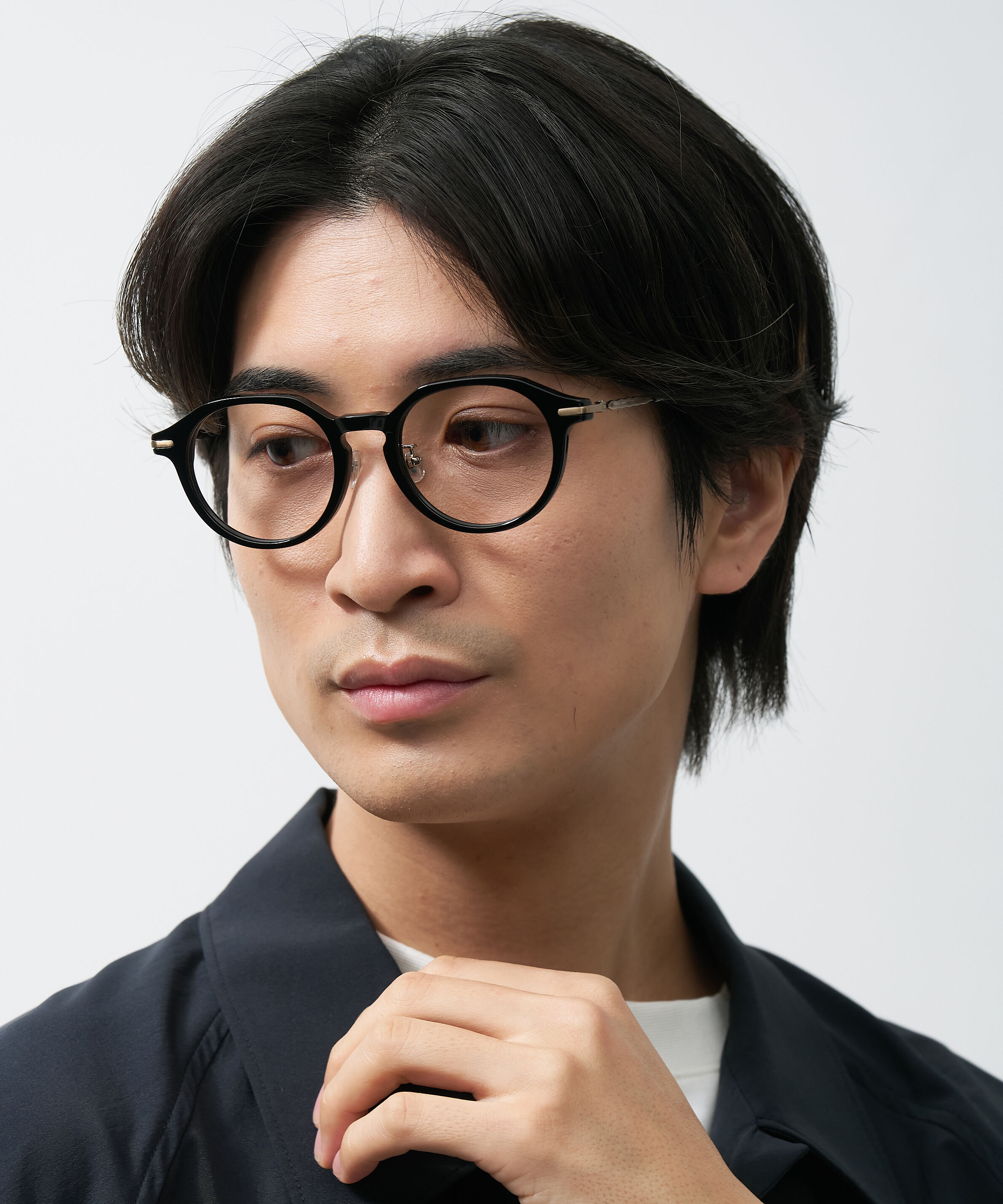  「Zoff | Kirimaru ボストン型 クラウンパント メガネ  レンズ交換券付き 波型 小顔効果 ズレ落ち防止」|メガネ|