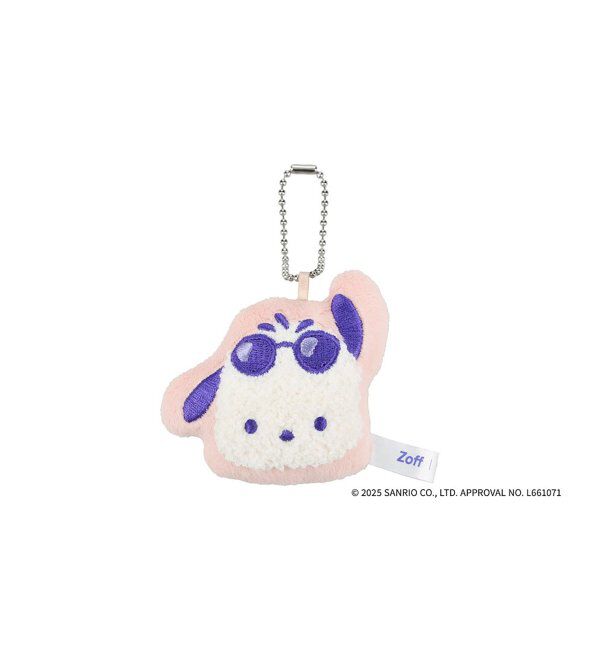  「Zoff｜はぴだんぶい メガネ・サングラス拭き（キーホルダー付き）｜刺繍 スマホクロス｜ギフト グッズ  」|サングラス|オレンジ