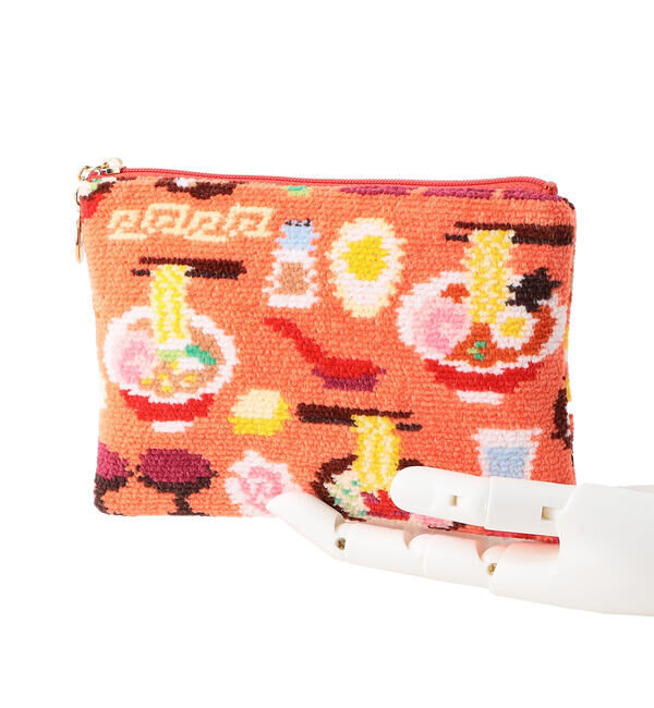 LOVERARY BY FEILER「ラーメンイッチョウ！　フラットポーチ　L/RIC-223067」|ポーチ|