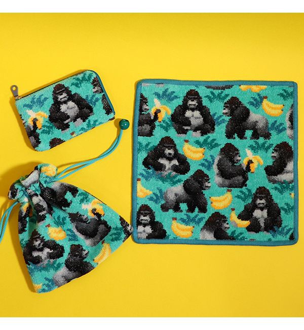 LOVERARY BY FEILER「ウッホッホゴリラ　L字ポーチ　L/UHGー243017」|ポーチ|