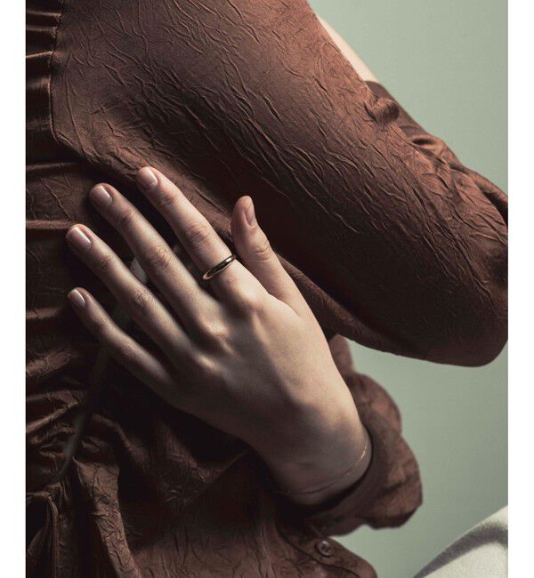 ete「[レイヤード] K18YG バブル リング」|リング|