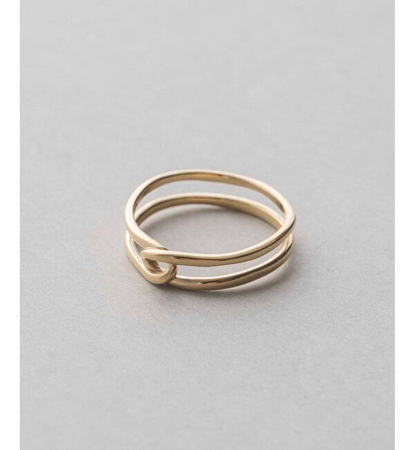 ete「[レイヤード] K18YG リバーシブル リング」|リング|