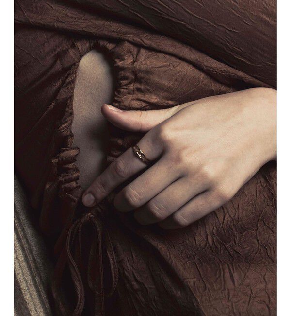 ete「[レイヤード] K18YG リバーシブル リング」|リング|