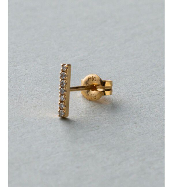 ete「K18YG パーティクル ピアス」|ピアス|