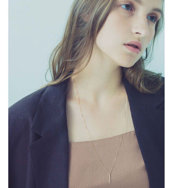 ete「K18YG パーティクル ロング ネックレス」|ネックレス|