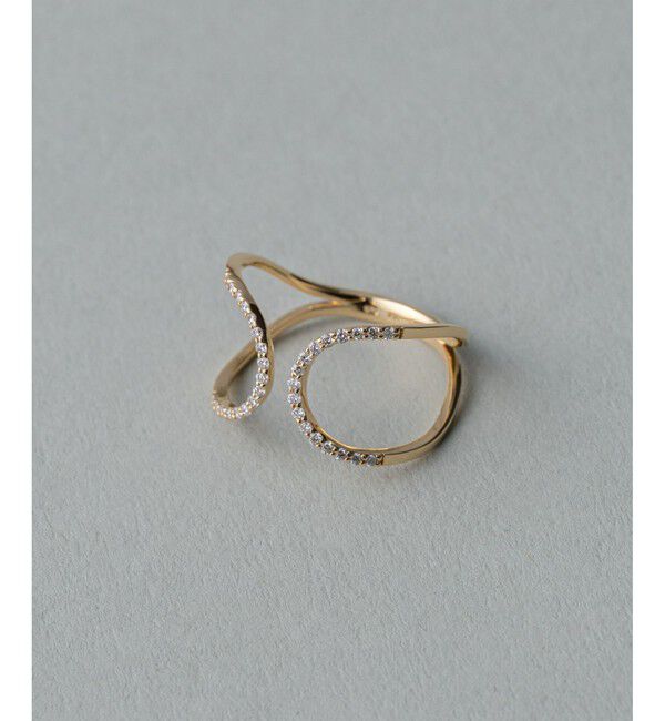 ete「K18YG パーティクル リング」|リング|