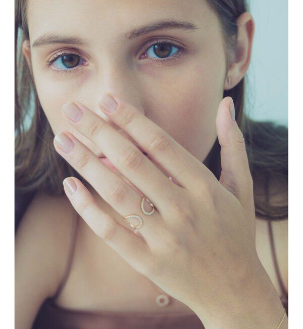 ete「K18YG パーティクル リング」|リング|