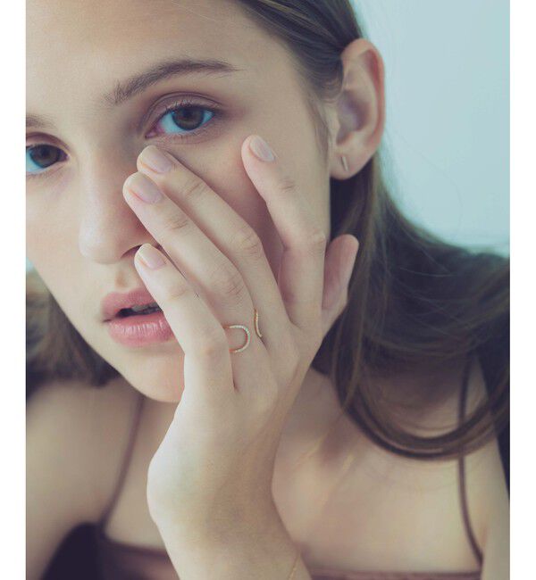 ete「K18YG パーティクル リング」|リング|