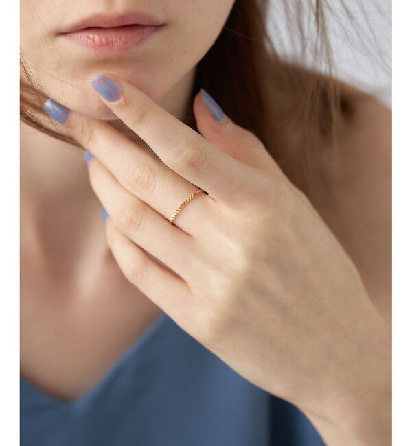 ete「[クレール]K18YG エレガンスカット リング」|リング|