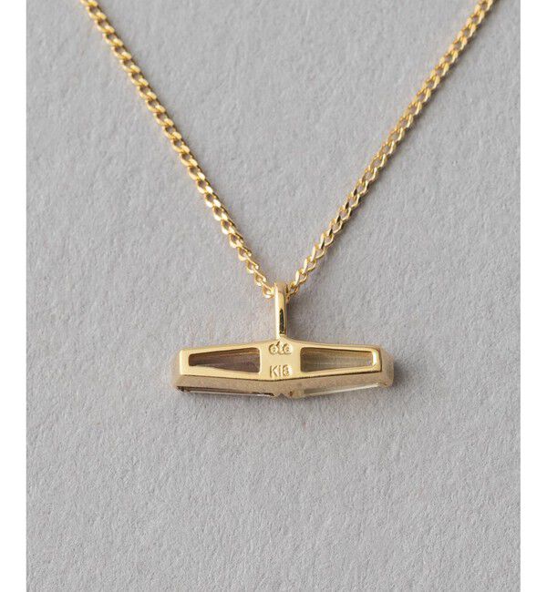 ete「[レクラン] K18YG スモーキークォーツ/レモンクォーツ ネックレス」|ネックレス|