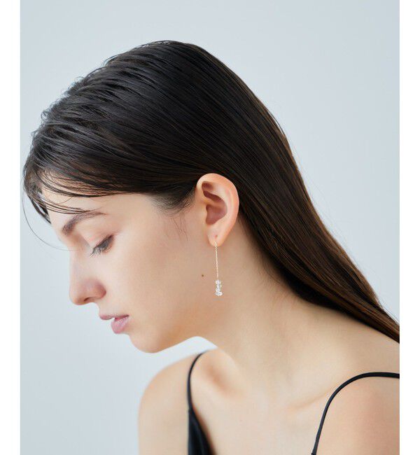 ete「[シャンデリア] K18YG クォーツ ピアス」|ピアス|