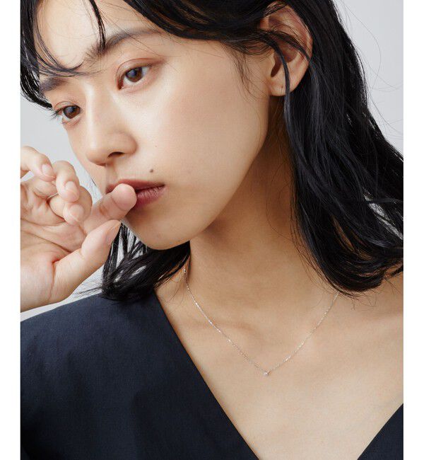 Jouete「K18WG ダイヤモンド ネックレス」|ネックレス|