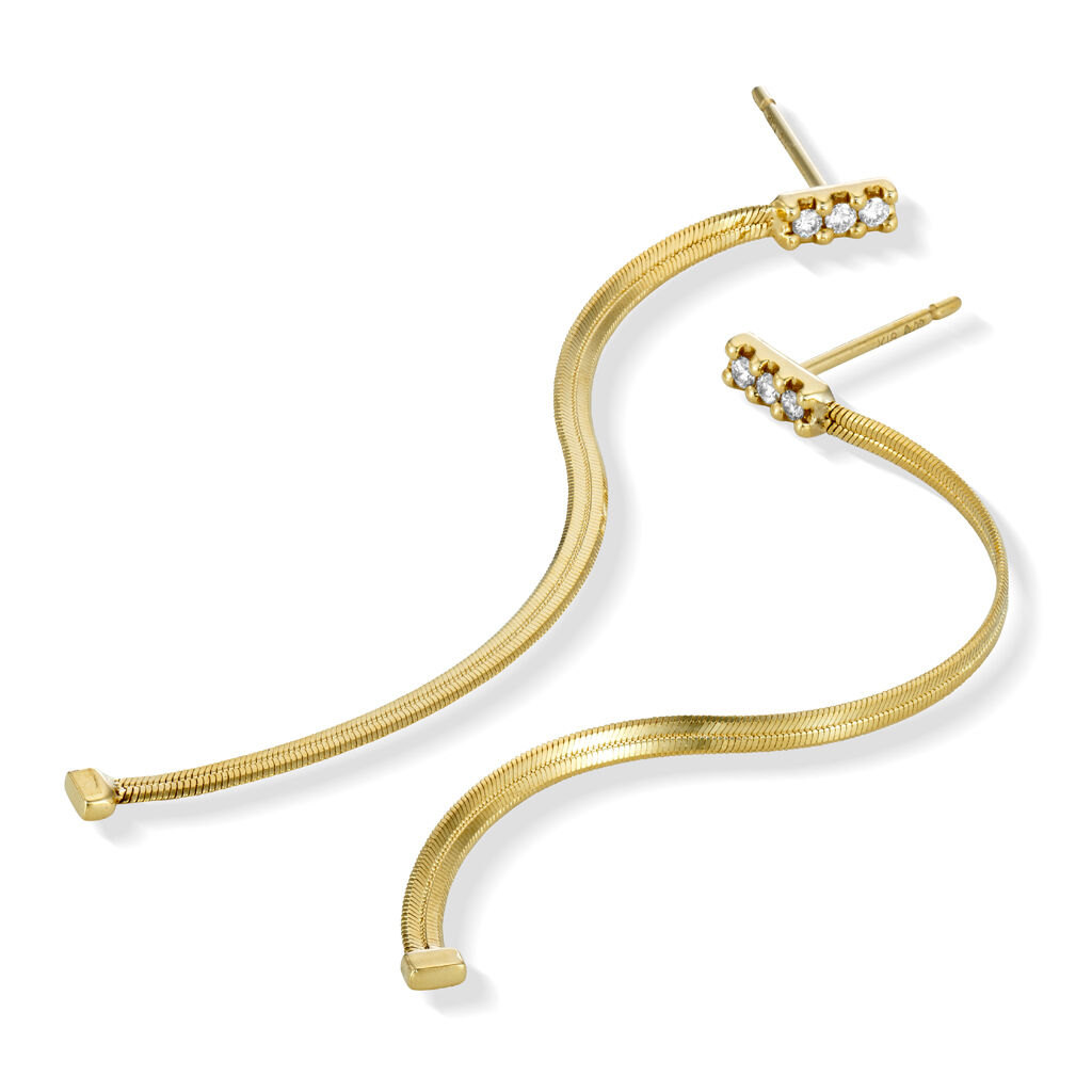 STAR JEWELRY「HERRINGBONE」|ピアス|