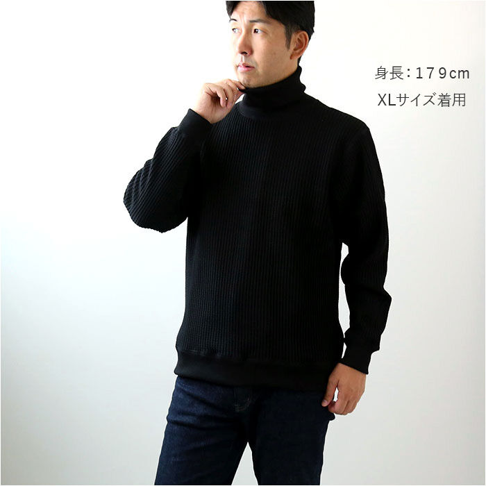 BACKYARD FAMILY「JEMORGAN サーマル JB502-52C 通販 ビッグワッフル タートルネック」|Tシャツ・カットソー|
