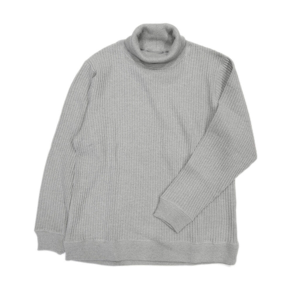 BACKYARD FAMILY「JEMORGAN サーマル JB502-52C 通販 ビッグワッフル タートルネック」|Tシャツ・カットソー|グレー1