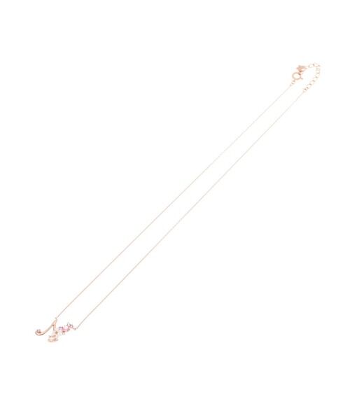 Samantha Tiara「K18 SPG フラワーレターズイニシャルネックレス 大 (N)」|ネックレス|