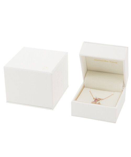 Samantha Tiara「K18 SPG フラワーレターズイニシャルネックレス 大 (E)」|ネックレス|