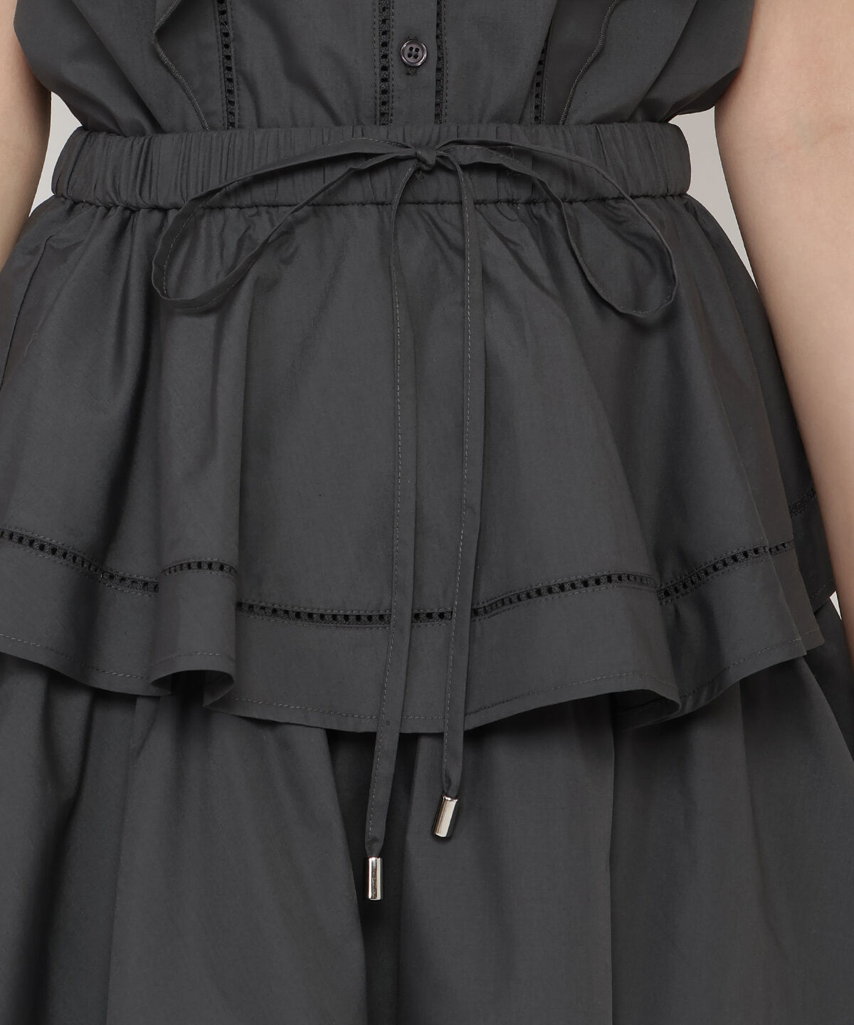 REDYAZEL「コットンフリルミニスカート」|フレア|