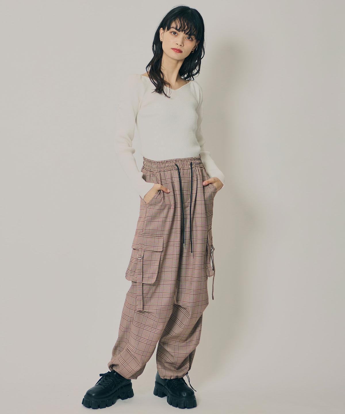 REDYAZEL「4wayリブニットトップス」|ニット・セーター|