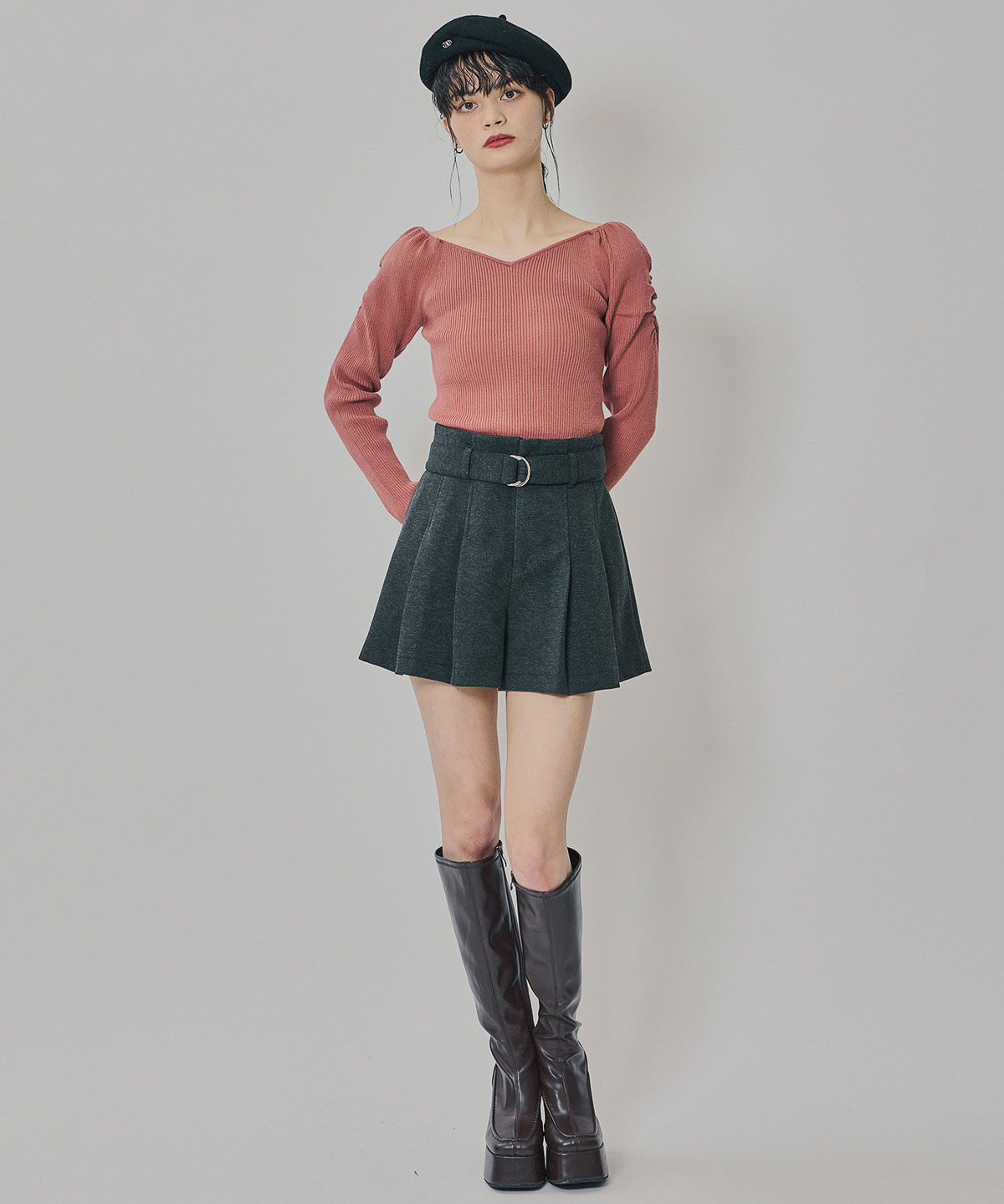 REDYAZEL「4wayリブニットトップス」|ニット・セーター|