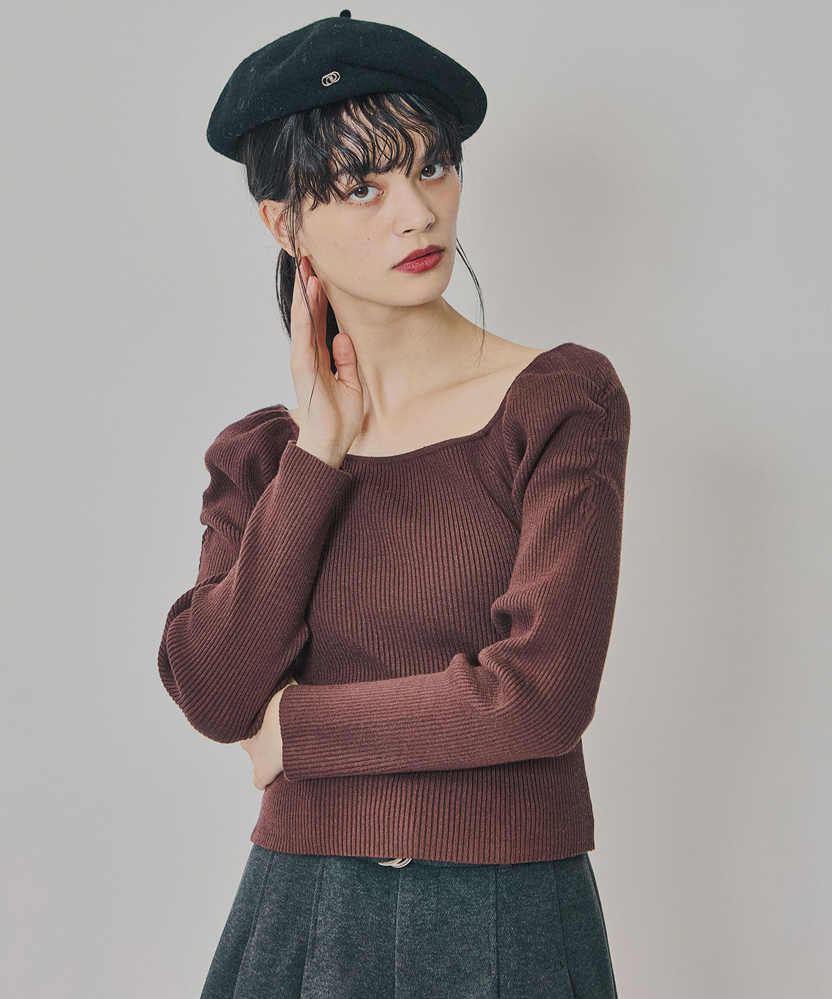 REDYAZEL「4wayリブニットトップス」|ニット・セーター|