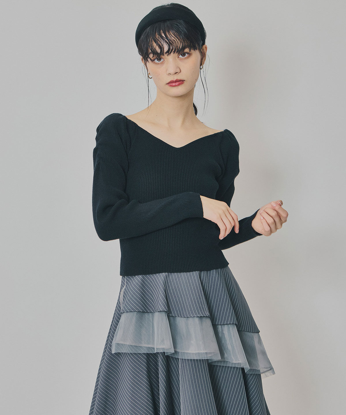 REDYAZEL「4wayリブニットトップス」|ニット・セーター|