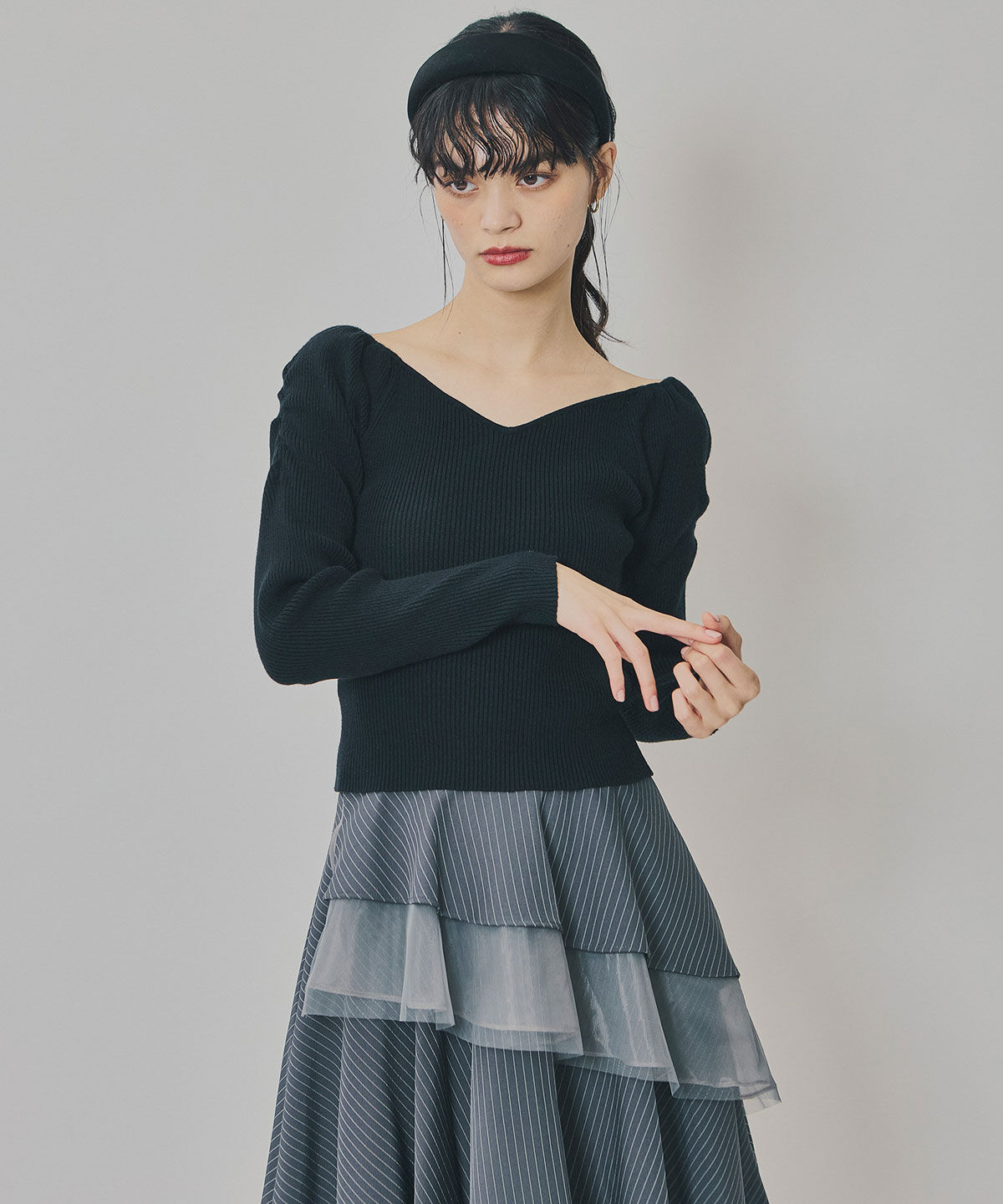 REDYAZEL「4wayリブニットトップス」|ニット・セーター|