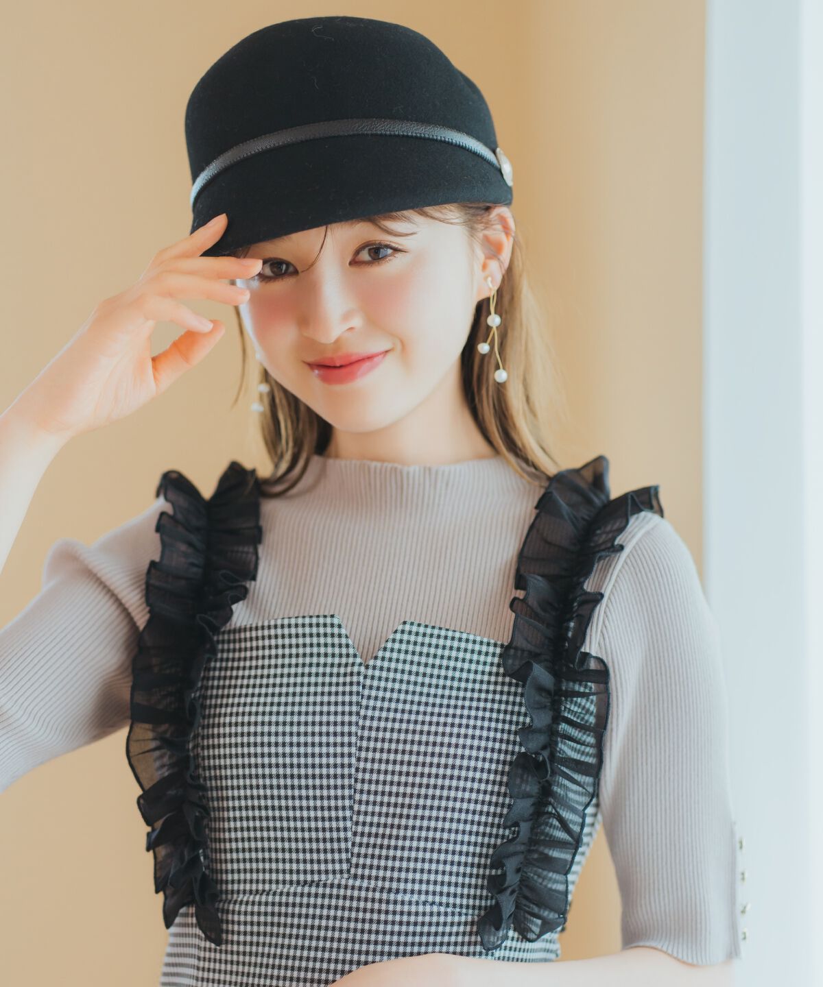 WILLSELECTION「袖口ボタンボトルネックリブニット」|ニット・セーター|