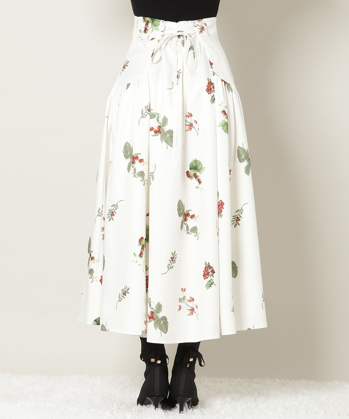 WILLSELECTION「ウィンターボタニカルスカート」|フレア|