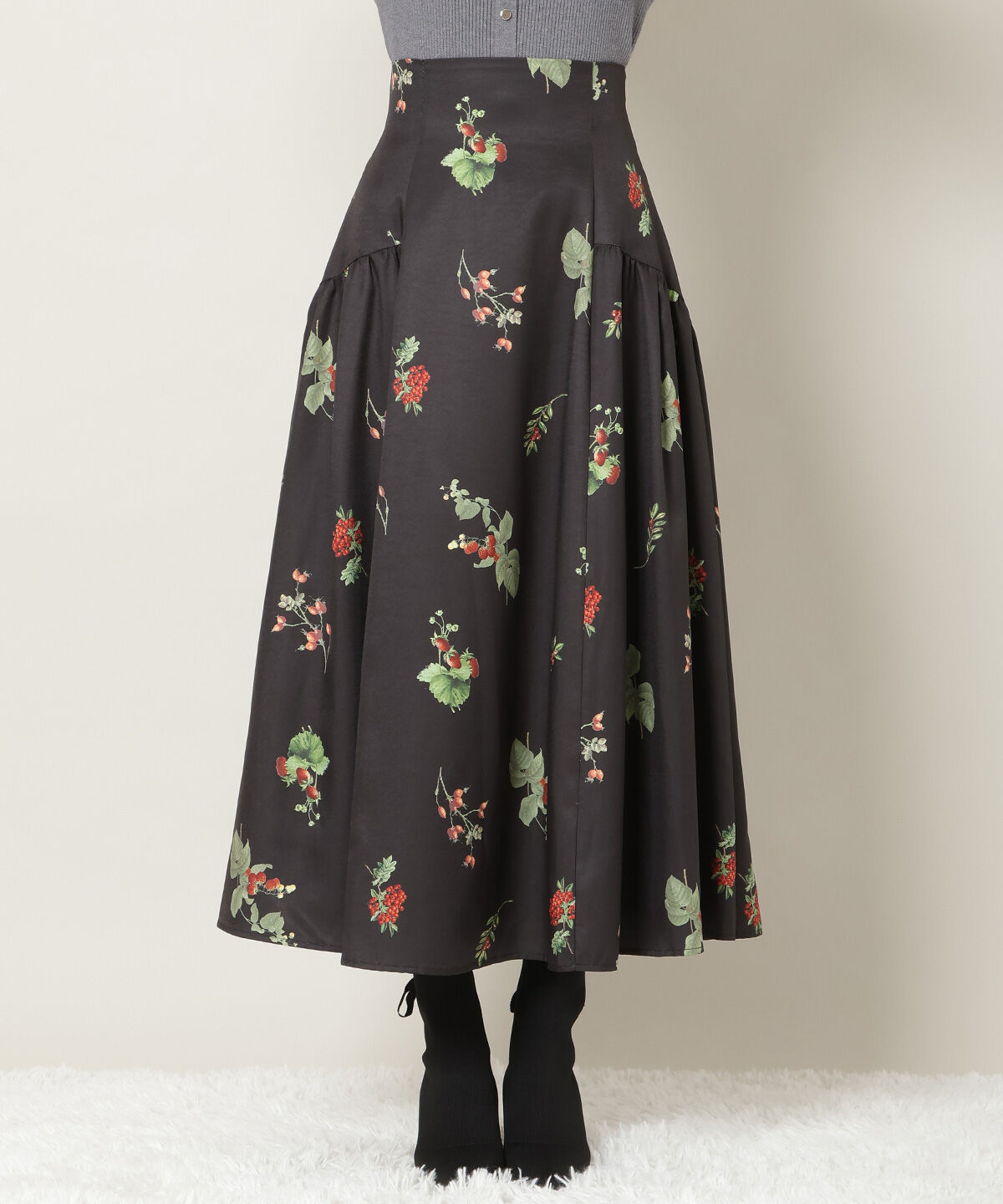 WILLSELECTION「ウィンターボタニカルスカート」|フレア|