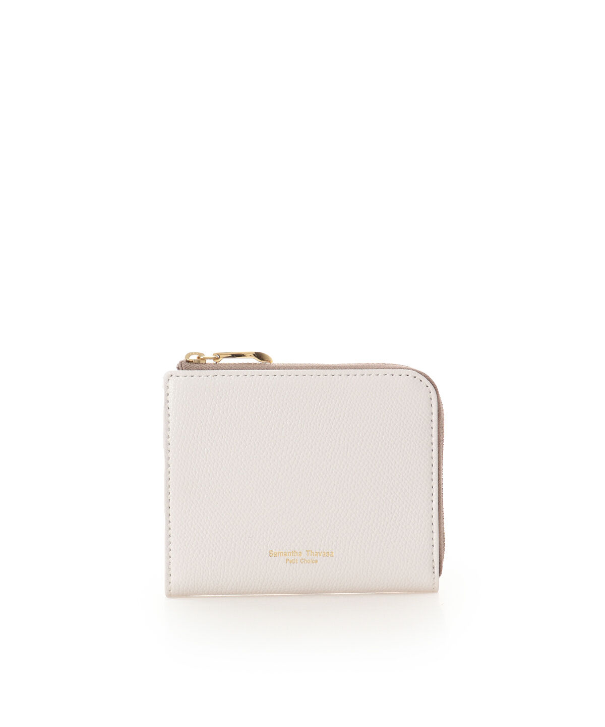 Samantha Thavasa Petit Choice「シンプルL字ファスナー 折財布」|財布|オフホワイト
