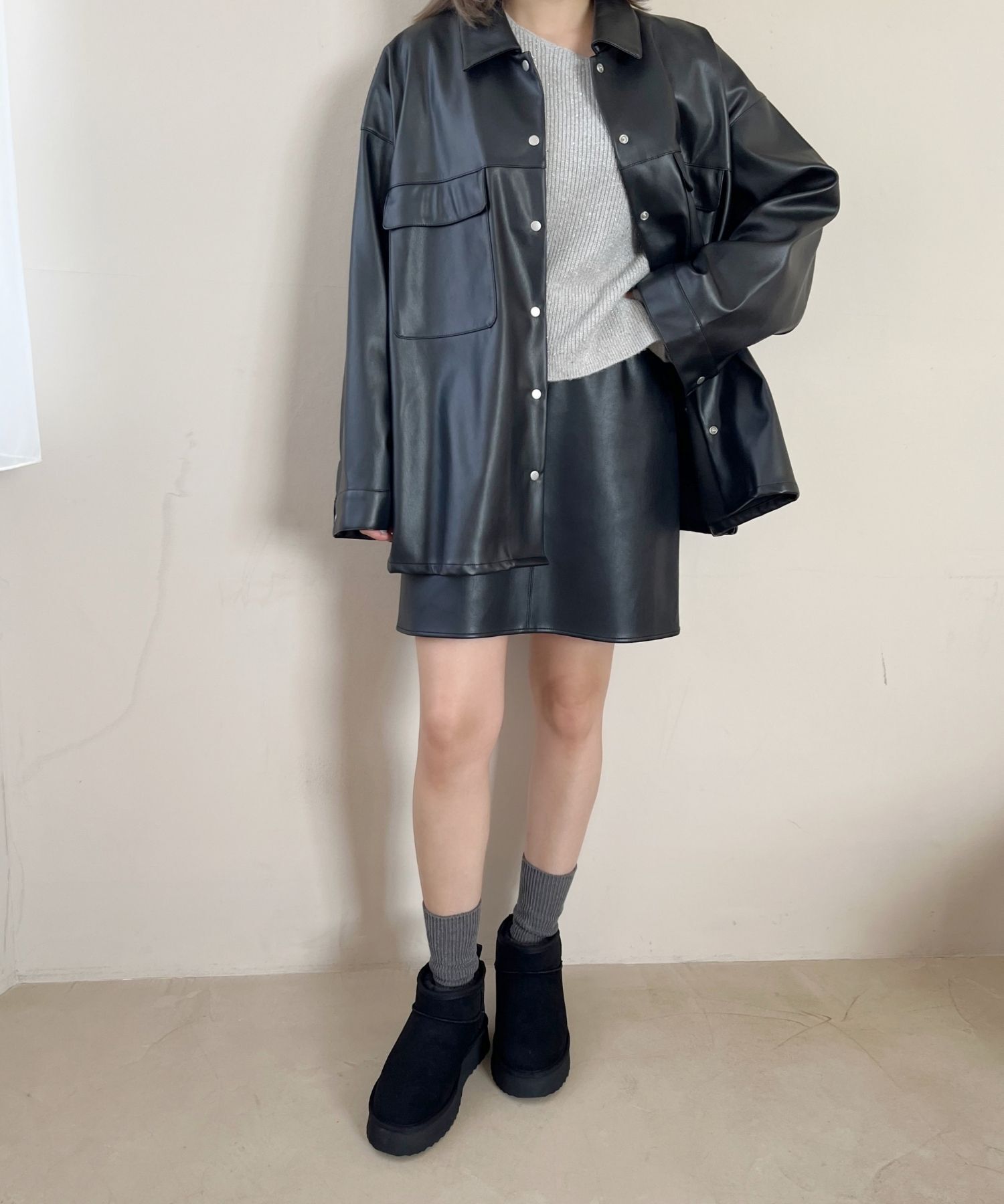 ORiental TRaffic「【累計1万足突破】 厚底 ムートン ショートブーツ /35401 軽量 防寒」|ショートブーツ|