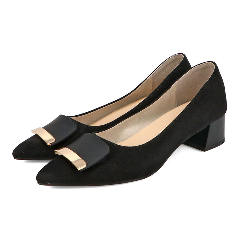 WA Oriental TRaffic「●2025秋冬新作●スクエアバックルフレアヒールパンプス/52314」|パンプス|