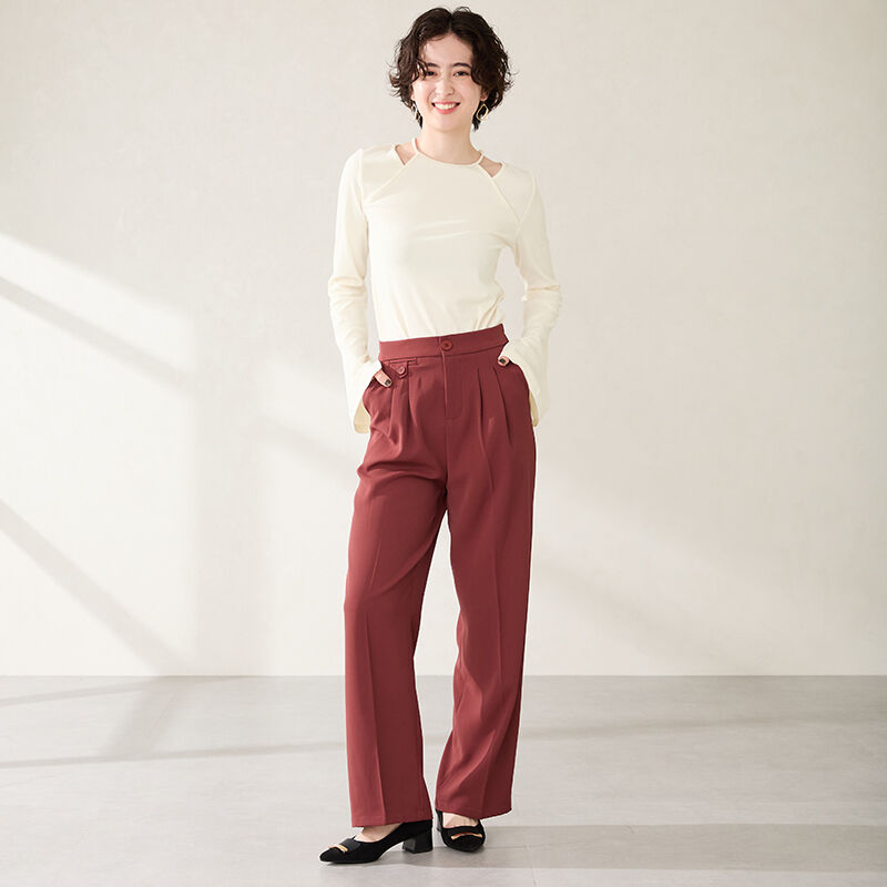 WA Oriental TRaffic「●2025秋冬新作●スクエアバックルフレアヒールパンプス/52314」|パンプス|