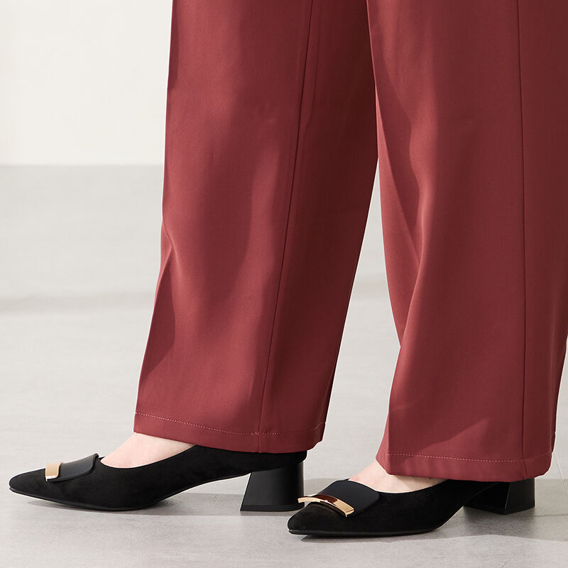 WA Oriental TRaffic「●2025秋冬新作●スクエアバックルフレアヒールパンプス/52314」|パンプス|