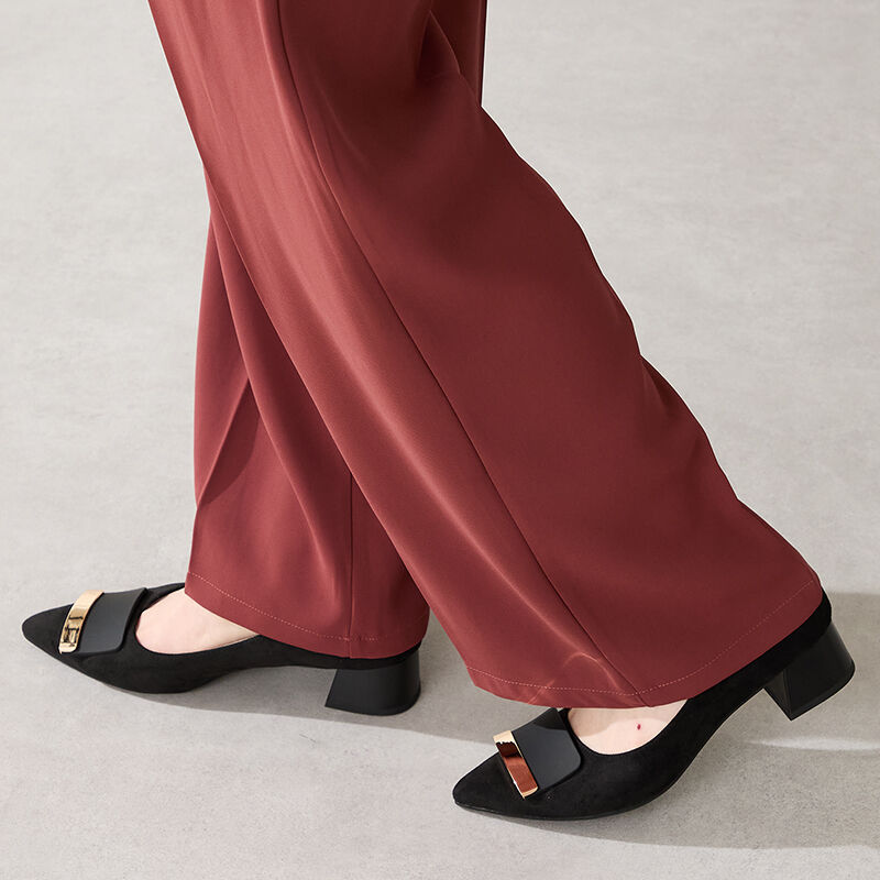 WA Oriental TRaffic「●2025秋冬新作●スクエアバックルフレアヒールパンプス/52314」|パンプス|