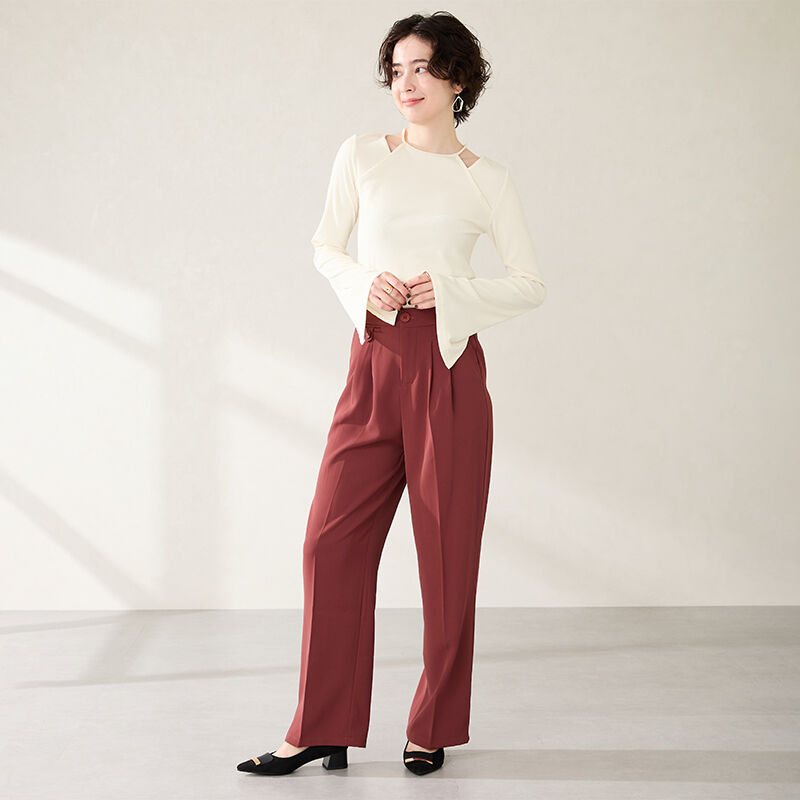 WA Oriental TRaffic「●2025秋冬新作●スクエアバックルフレアヒールパンプス/52314」|パンプス|