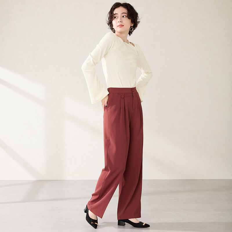 WA Oriental TRaffic「●2025秋冬新作●スクエアバックルフレアヒールパンプス/52314」|パンプス|