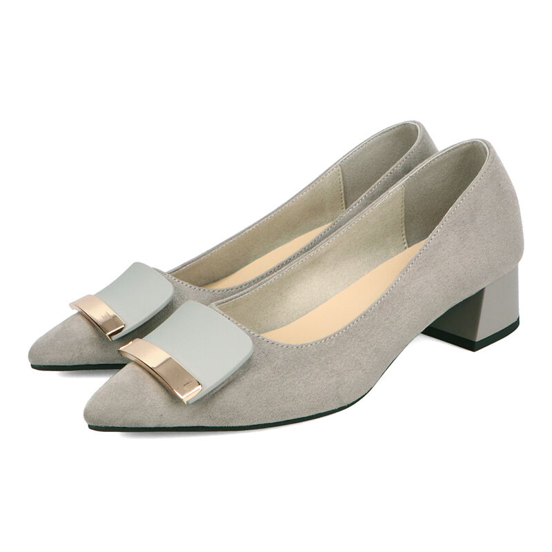 WA Oriental TRaffic「●2025秋冬新作●スクエアバックルフレアヒールパンプス/52314」|パンプス|