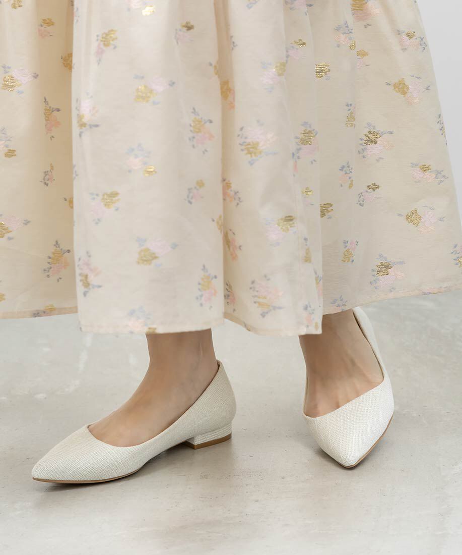  「ポインテッドトゥローヒールパンプス」|パンプス|