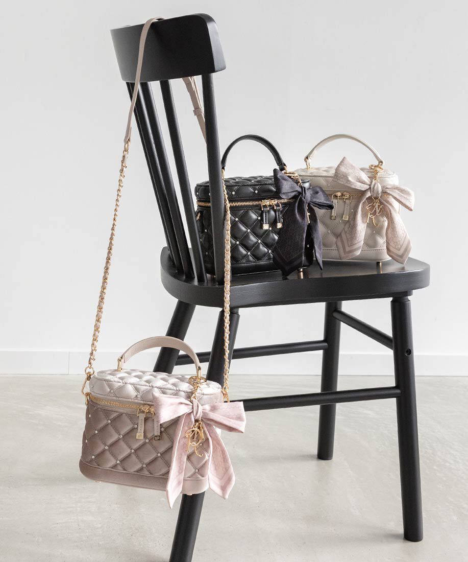  「2WAYリボンチャームキルティングバニティバッグ」|ショルダー・メッセンジャー|