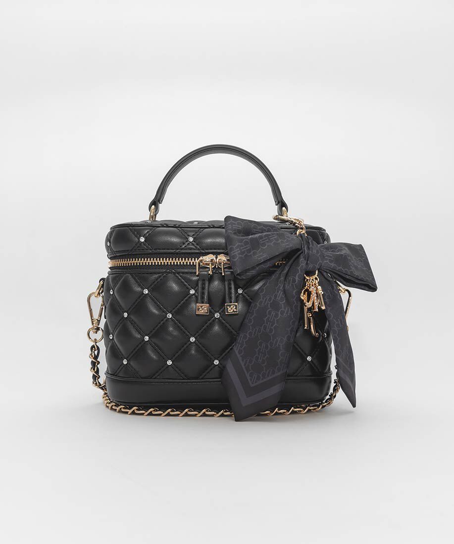  「2WAYリボンチャームキルティングバニティバッグ」|ショルダー・メッセンジャー|