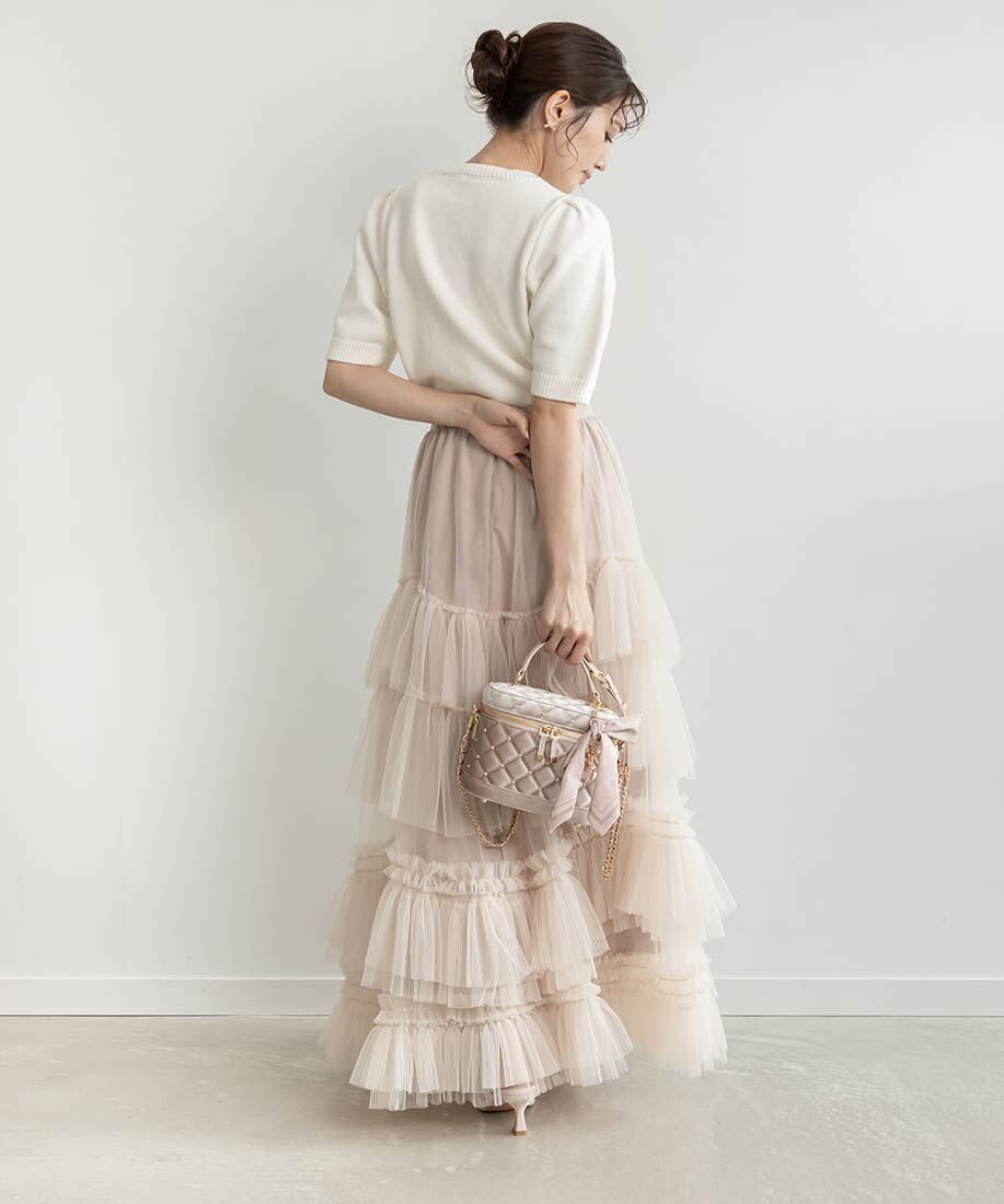  「2WAYリボンチャームキルティングバニティバッグ」|ショルダー・メッセンジャー|