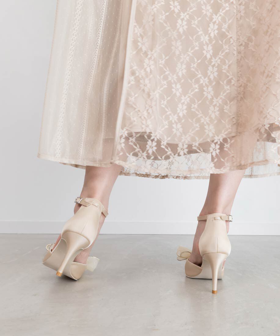  「3WAYリボンセパレートパンプス」|パンプス|