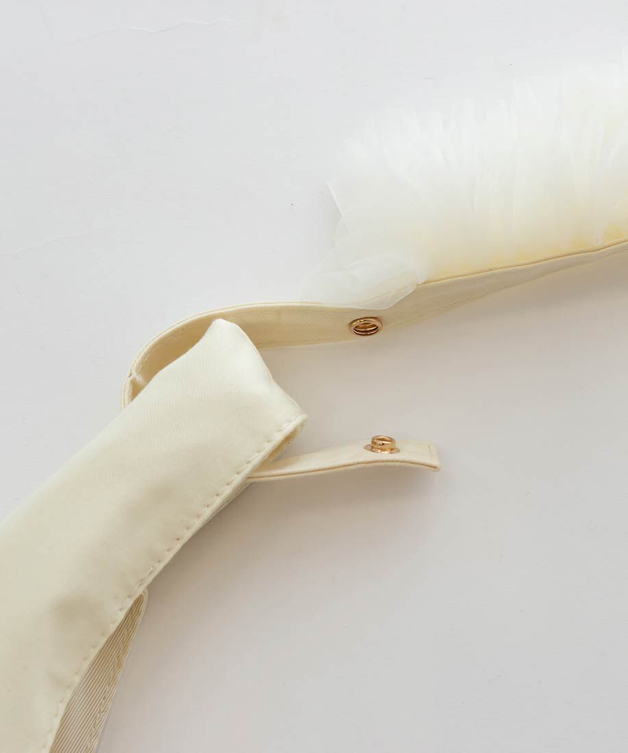  「【A4対応】ティアードチュールフリル2WAYバッグ」|トートバッグ|