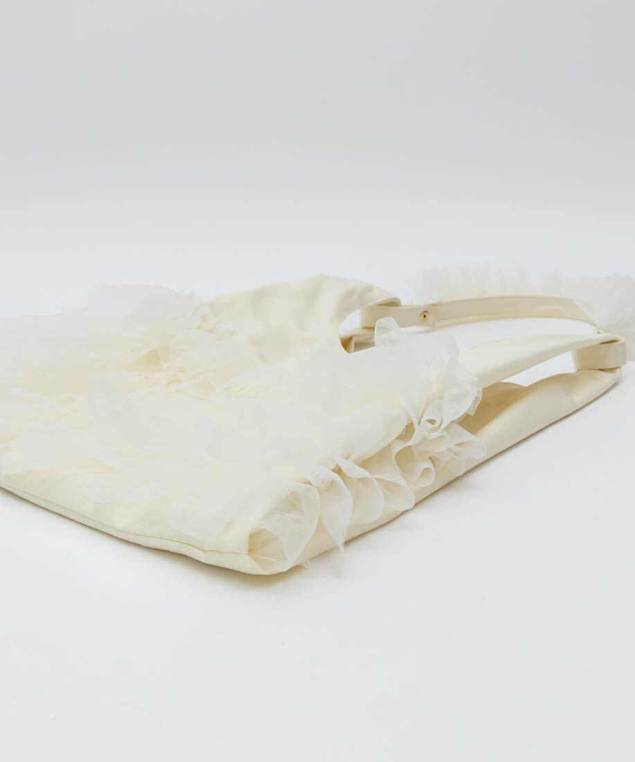  「【A4対応】ティアードチュールフリル2WAYバッグ」|トートバッグ|