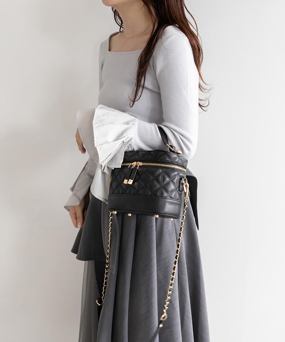  「キルティング2WAYバニティバッグ」|ショルダー・メッセンジャー|