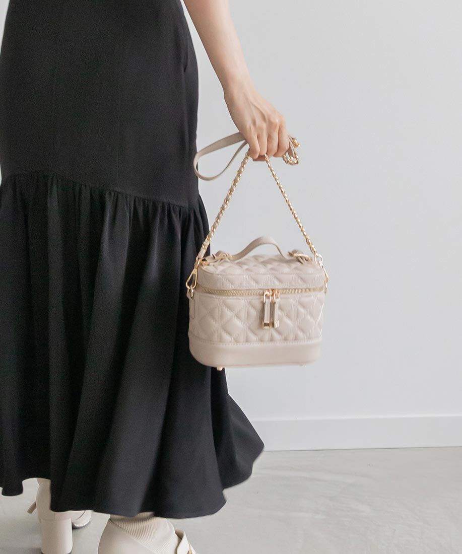  「キルティング2WAYバニティバッグ」|ショルダー・メッセンジャー|